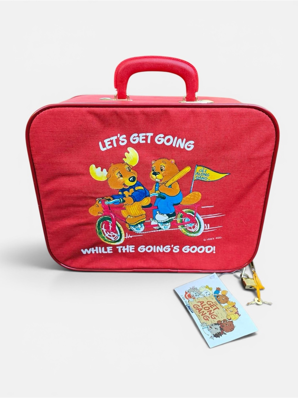 NWT American Greetings Vintage Get Along Gang 1983 Child Suitcase